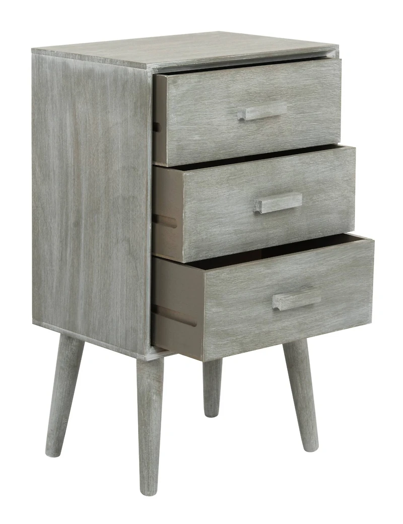 Pomona 3 Drawer Chest in Slate Grey