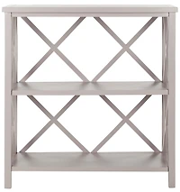 Liam Open Bookcase in Grey
