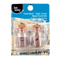 12 Packs: 2 ct. (24 total) Found Objects Clear Glass Bottles by Bead Landing™