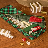Honey Can Do Very Merry Plaid Wrapping Paper Organizer