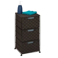 Honey Can Do Double Woven 3 Drawer Storage Cart