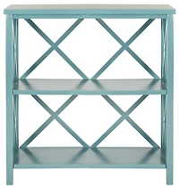Liam Open Bookcase in Teal