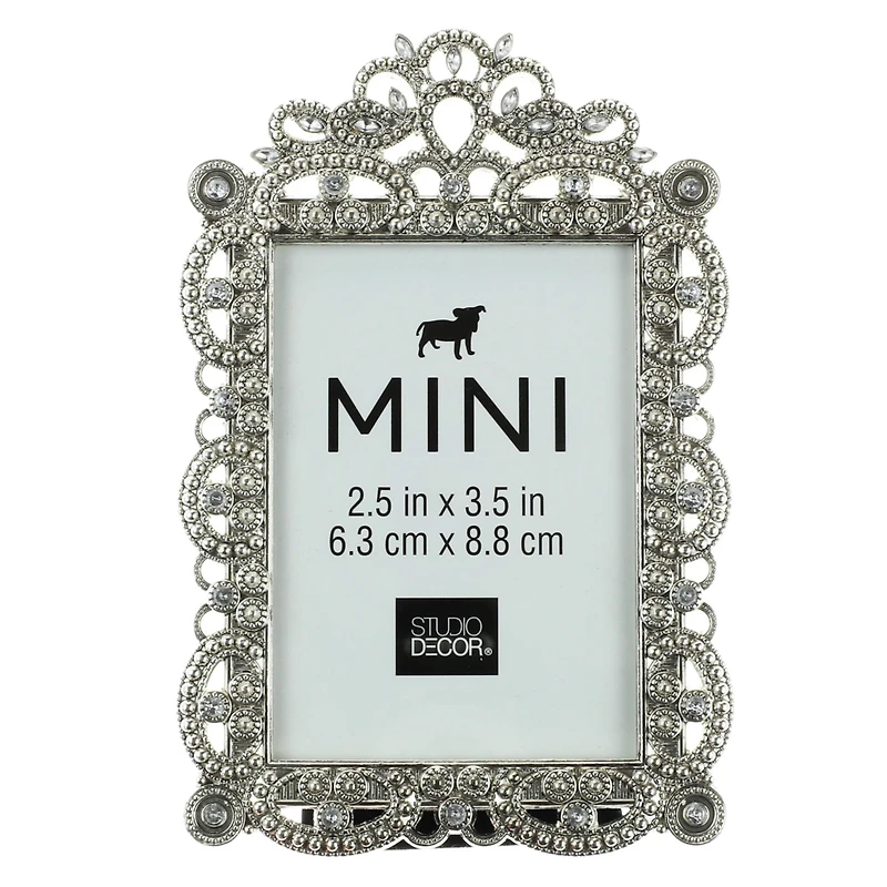 Antique Silver Mini Frame with Jewels by Studio Décor®