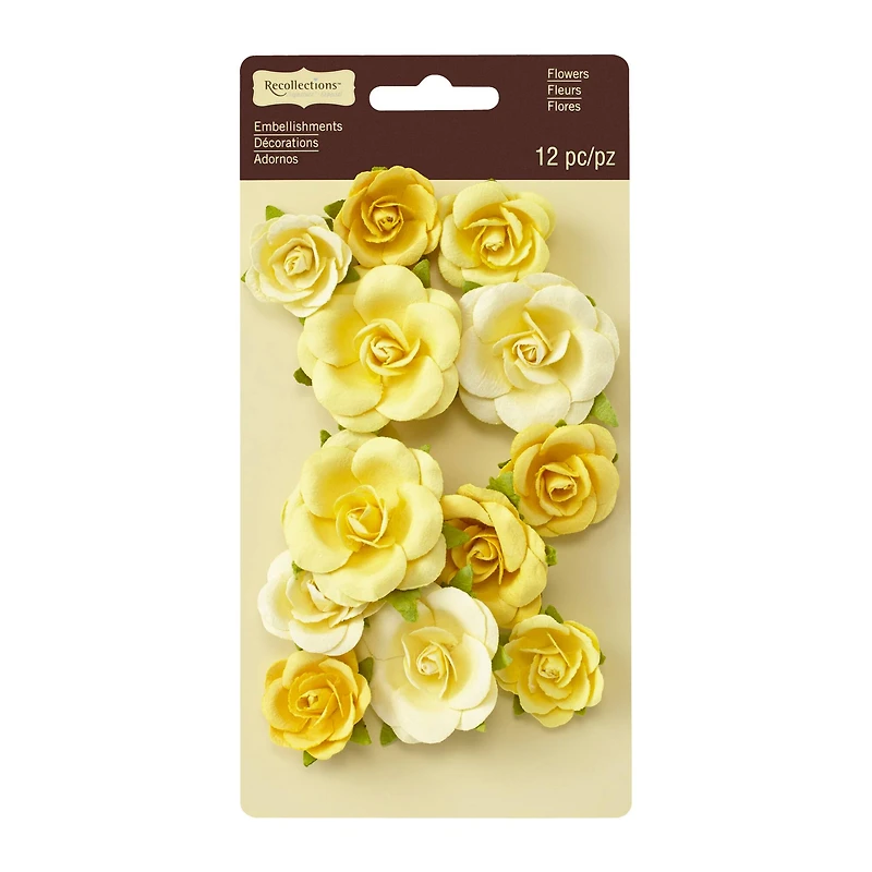 Yellow Sweetwater Rose Embellishments by Recollections™ Signature™