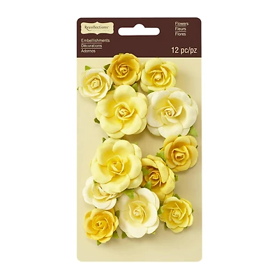 Yellow Sweetwater Rose Embellishments by Recollections™ Signature™