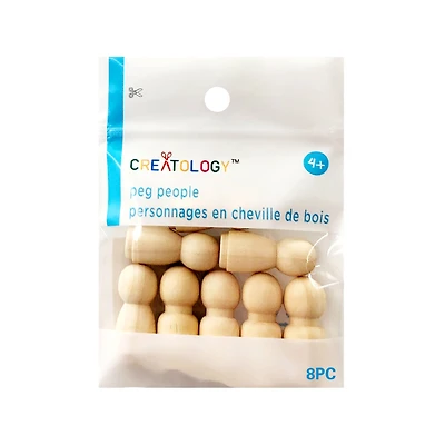 1" Wooden Peg People by Creatology™