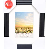 4 Pack Lifestyles 5" x 7" Black Frame with Mat by Studio Décor®