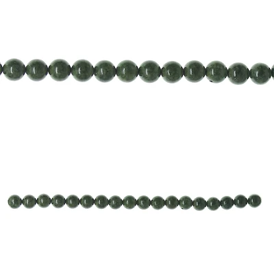 12 Pack: Green Round Stone Beads, 10mm by Bead Landing™