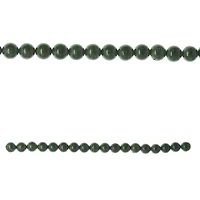 12 Pack: Green Round Stone Beads, 10mm by Bead Landing™