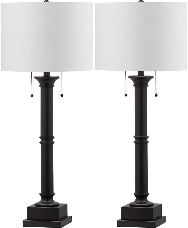 Estilo Column Lamp Set in Silver Grey