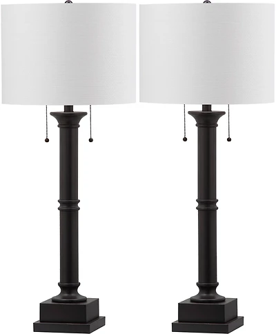 Estilo Column Lamp Set in Silver Grey