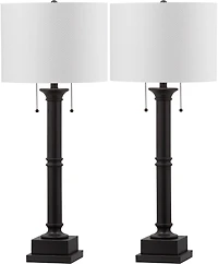 Estilo Column Lamp Set in Silver Grey