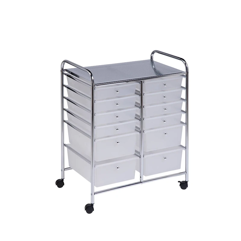 Honey Can Do Rolling Storage Cart with 12 Drawers