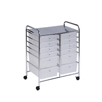 Honey Can Do Rolling Storage Cart with 12 Drawers