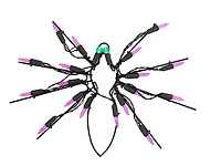 12" Battery Operated LED Spider Window Silhouette