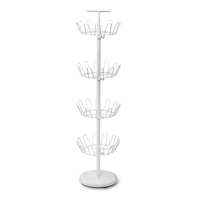 Honey Can Do White 4-Tier Shoe Tree