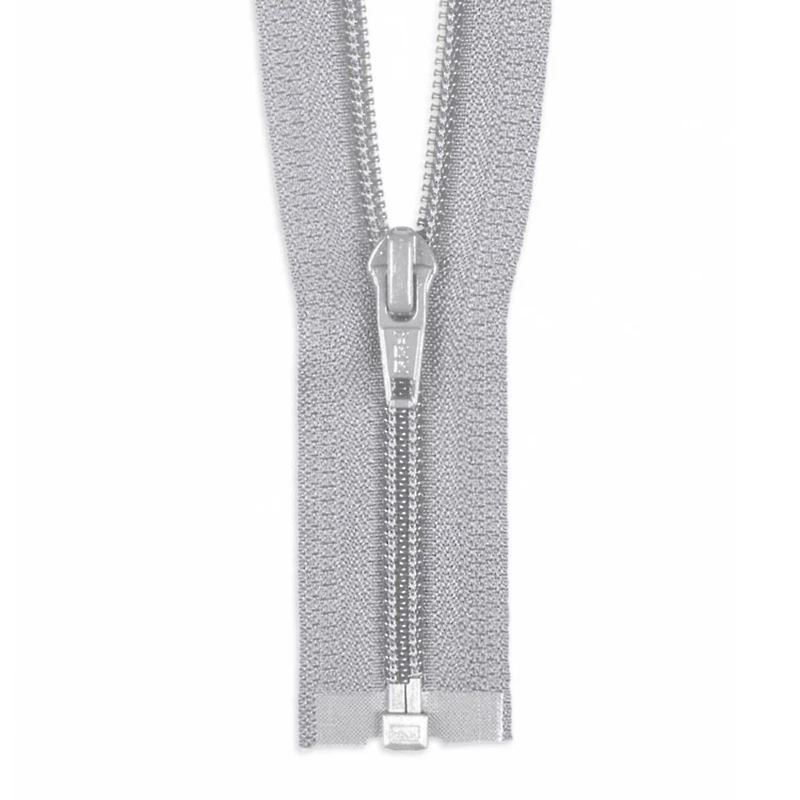 YKK 30" Chrome Gray #5 Nylon Coil Open End Zipper