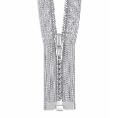 YKK 30" Chrome Gray #5 Nylon Coil Open End Zipper