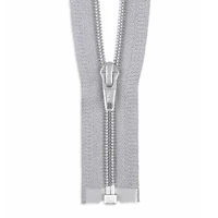 YKK 30" Chrome Gray #5 Nylon Coil Open End Zipper