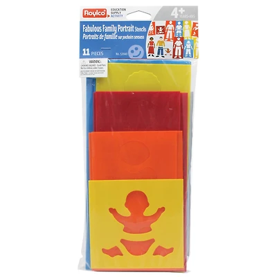 Roylco® Assorted Fabulous Family Portrait 11 Stencils