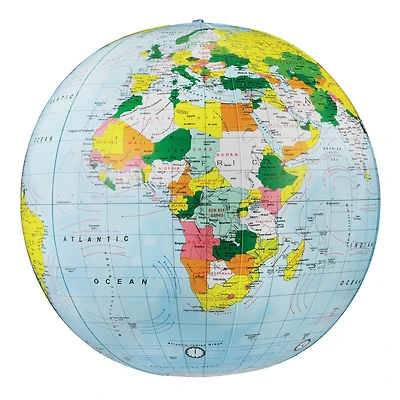 Light Blue Political Inflate-a-Globes, 16"