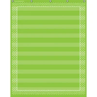 Lime Polka Dots 10 Pocket Chart