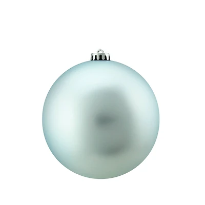 6" Shatterproof Matte Baby Blue Christmas Ball Ornament