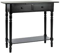 Rosemary Console in Distressed Black
