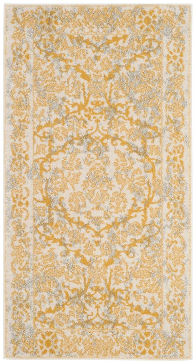 Evoke Border Floral 2'-2" X 4' Area Rug