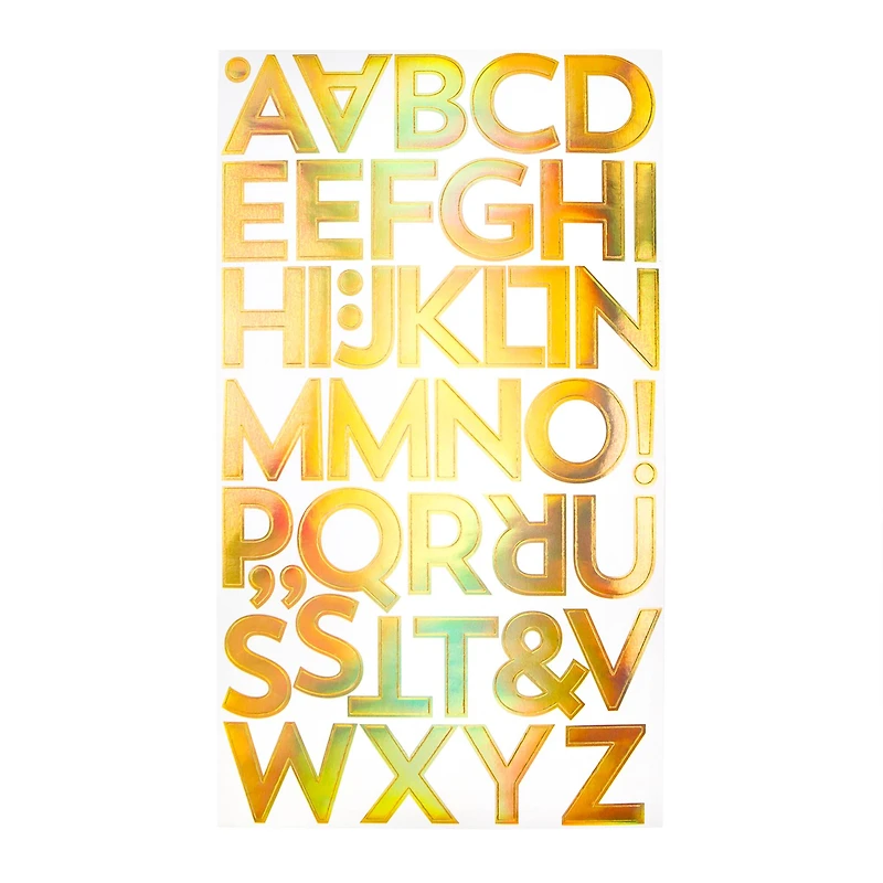 Iridescent Rose Gold Alphabet Stickers by Recollections™