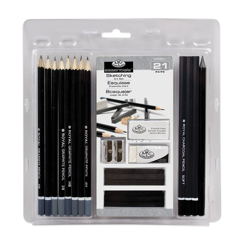 Royal & Langnickel® Essentials™ Sketching & Drawing Tin Set