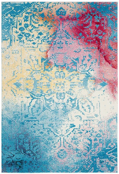 Wate Color Boho 4' X 6' Area Rug