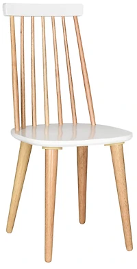 Burris Side Chair Set of 2 in Natural & White