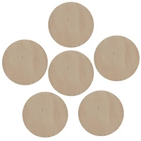 12 Packs: 6 ct. (72 total) 3" Wood Circles by Make Market®