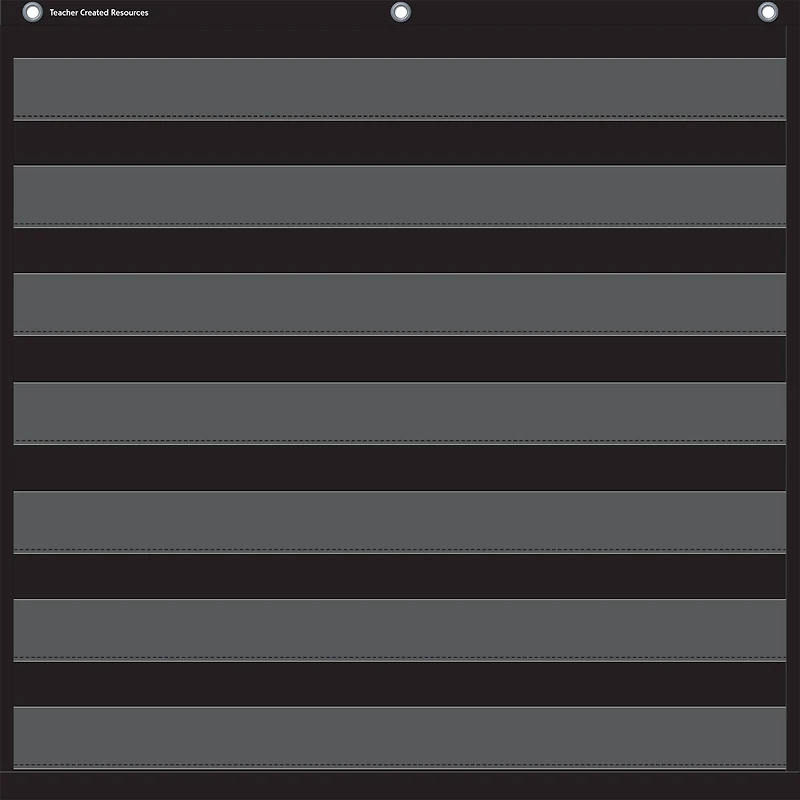 Black 7 Pocket Chart