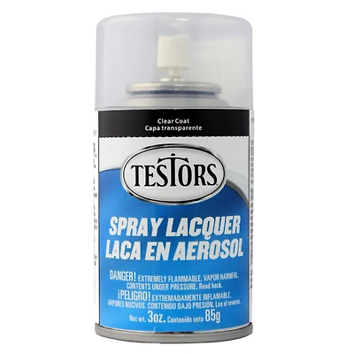 Testors® Lacquer Top Coat & Thinner, Spray Glosscote