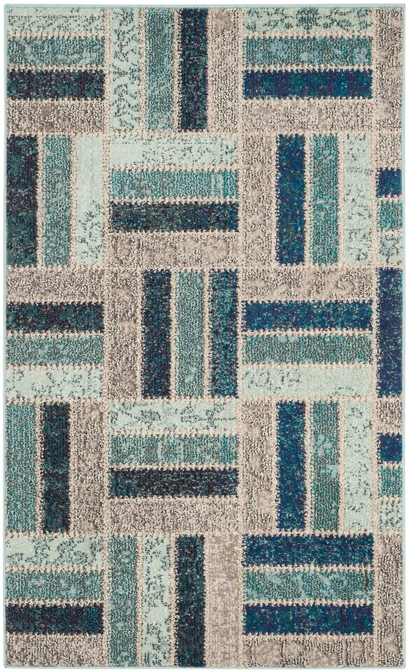 Monaco Floral Block 3' X 5' Area Rug