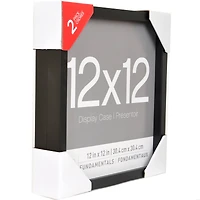2 Pack Fundamentals 12" x 12" Black Shadow Boxes by Studio Décor®