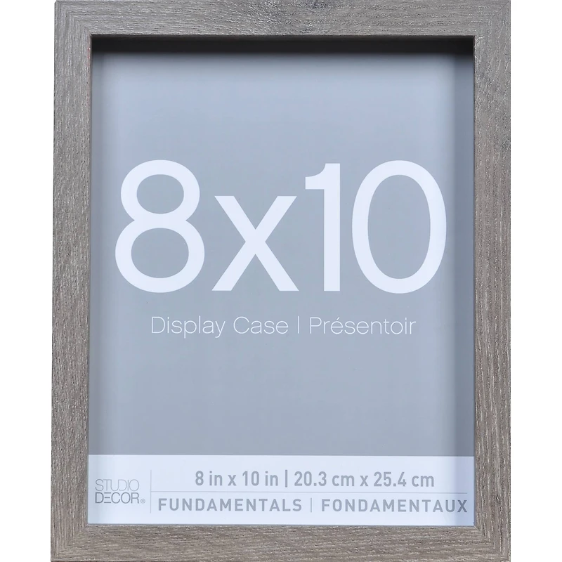 3 Pack Fundamentals 8" x 10" Gray Shadow Boxes by Studio Décor®