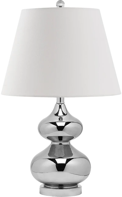 Eva Double Gourd Table Lamp in Silver