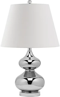 Eva Double Gourd Table Lamp in Silver