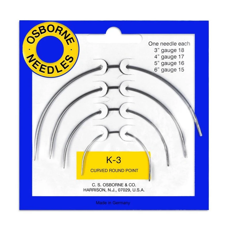 Curved Round Point Upholstery Needle Kit