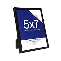 5 Pack Basics 5" x 7" Black Multipurpose Tabletop Frames by Studio Décor®