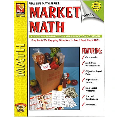 Market Math for Beginners Book, Grades 3-6