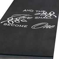 Hortense B. Hewitt Co. Two Shall Become One Aisle Runner, Black