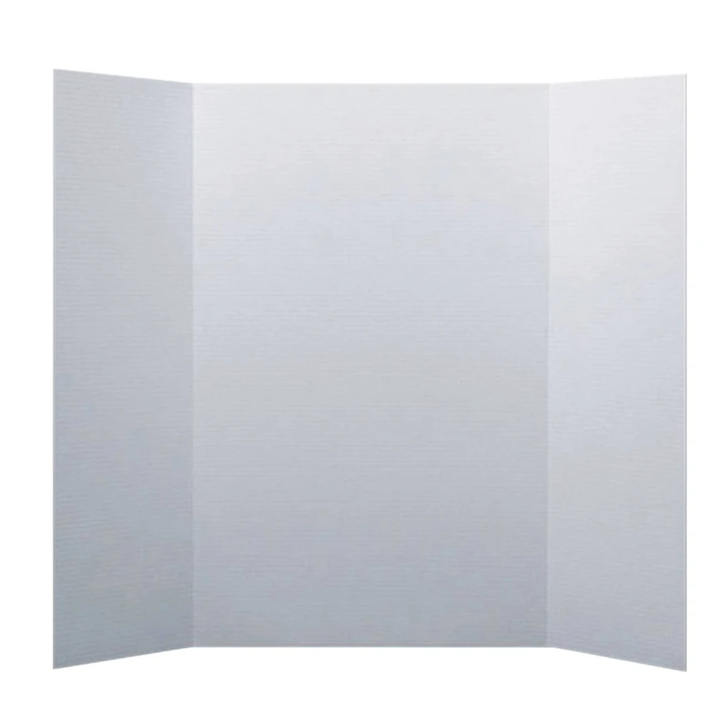 White Flipside Corrugated Mini Project Board, 15" x 20", Pack of 24