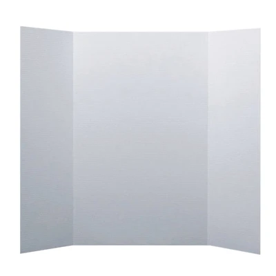 White Flipside Corrugated Mini Project Board, 15" x 20", Pack of 24