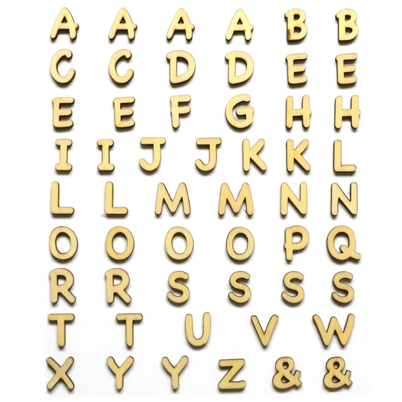 3/4" Wood Marker Letters, 54ct. by Make Market®