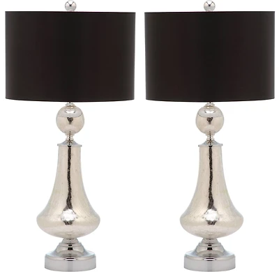 Crackle Lamp Set in Mercury