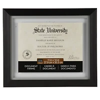11" x 14" Black Document Float Frame by Studio Décor®